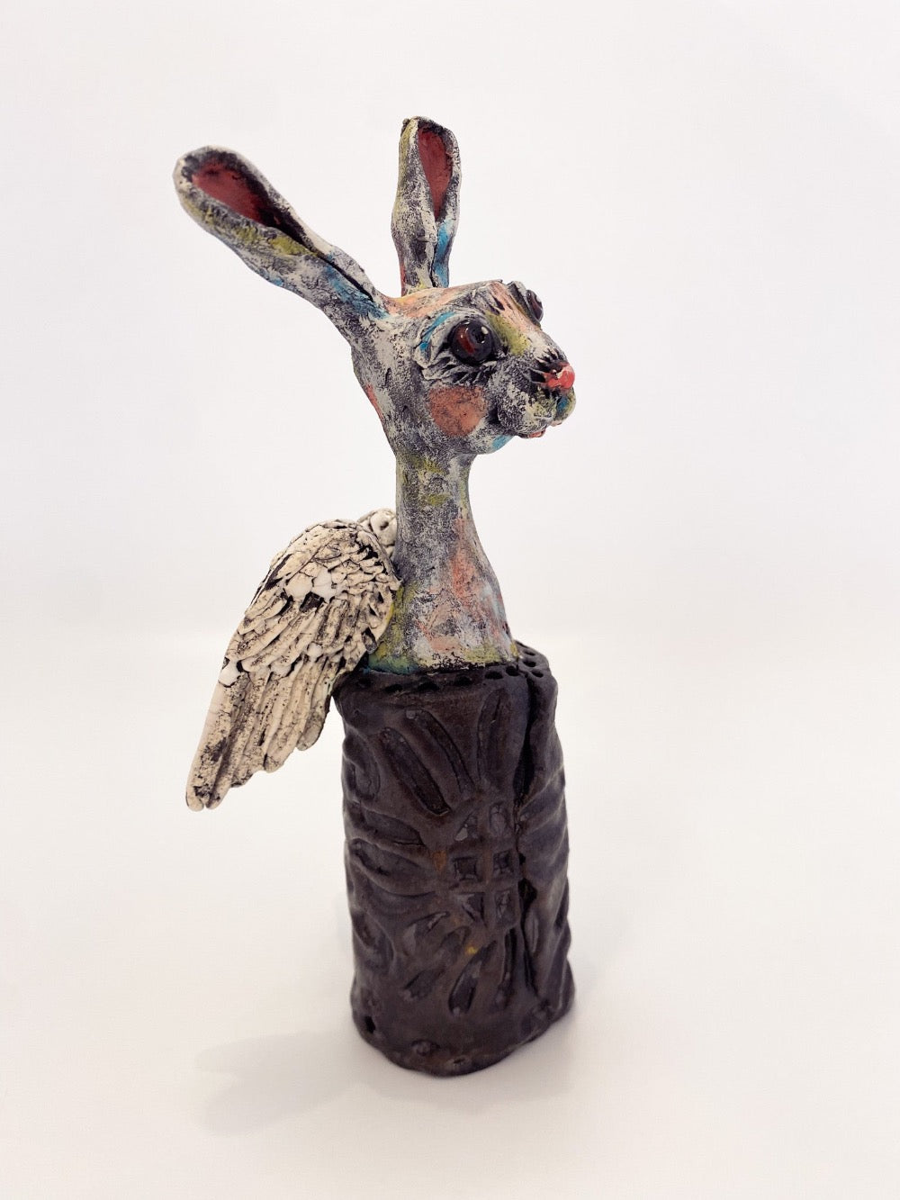Angel Bunny with Black Blanket