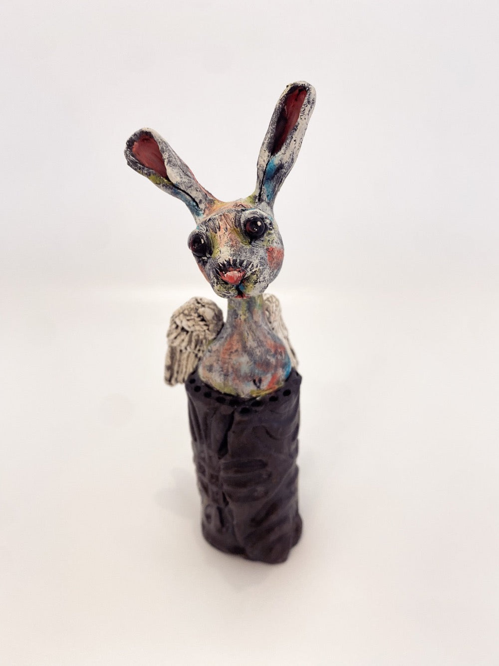 Angel Bunny with Black Blanket