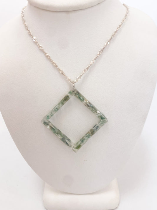 Jade Open Diamond Necklace