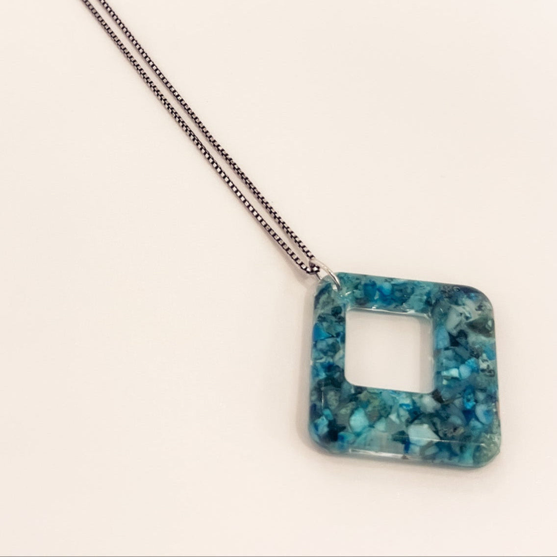 Turquoise Diamond Pendant