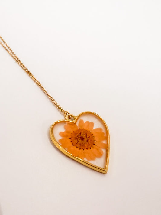Flower Heart Pendant