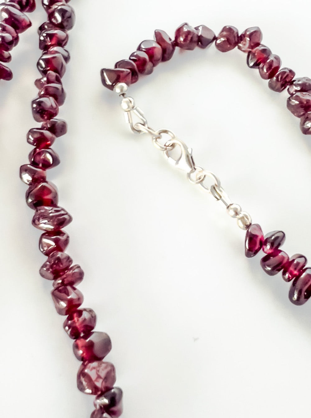 Tumbled Garnet Necklace