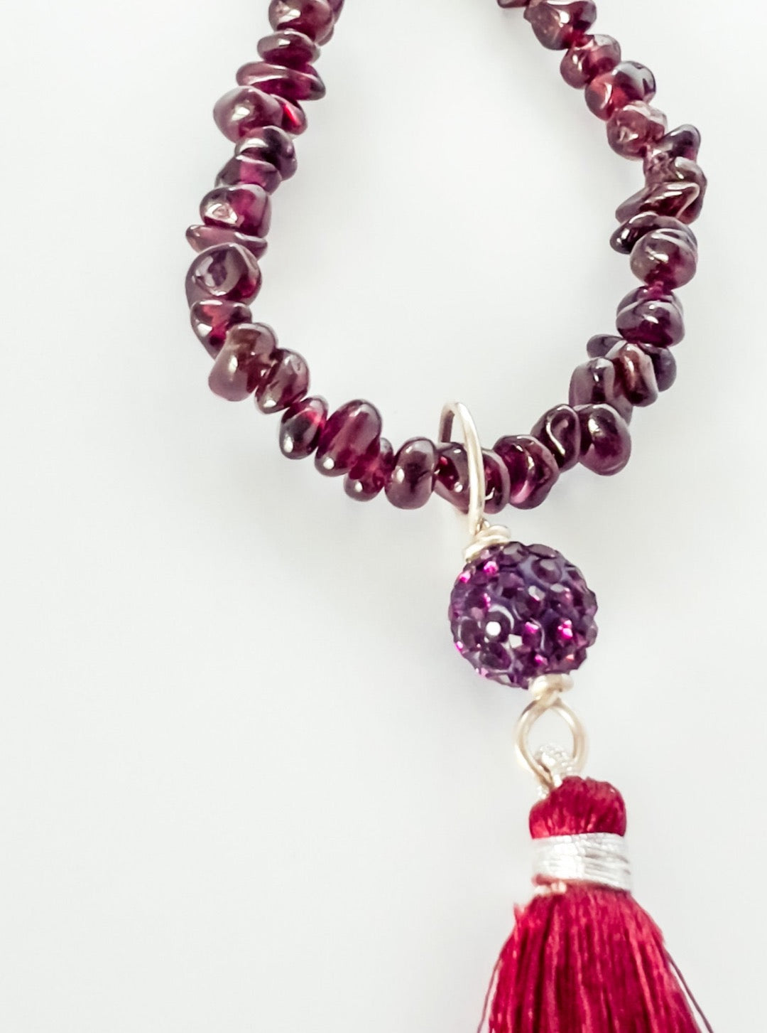 Tumbled Garnet Necklace