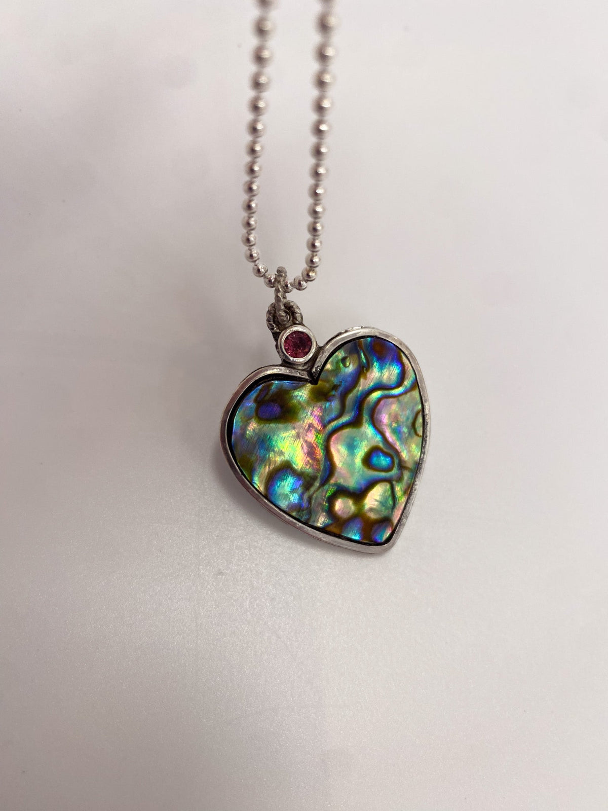 Abalone Heart Necklace