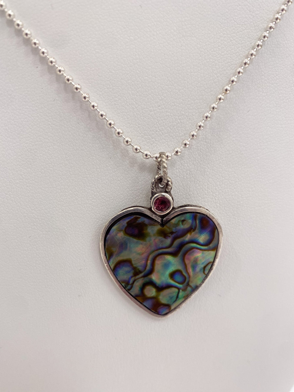 Abalone Heart Necklace