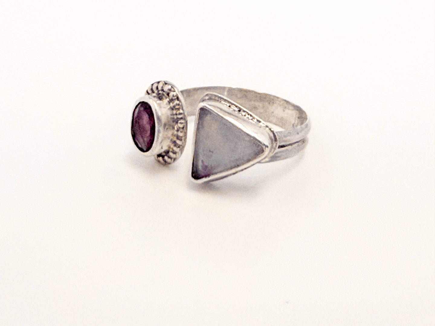 Amethyst and Opal Ring