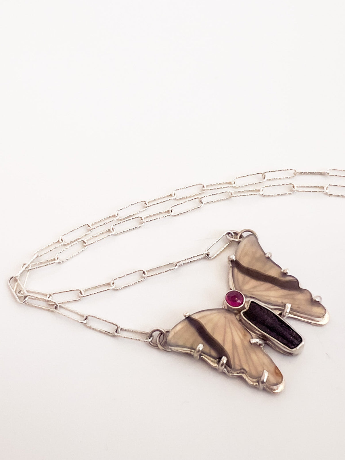 Quartz Butterfly Necklace