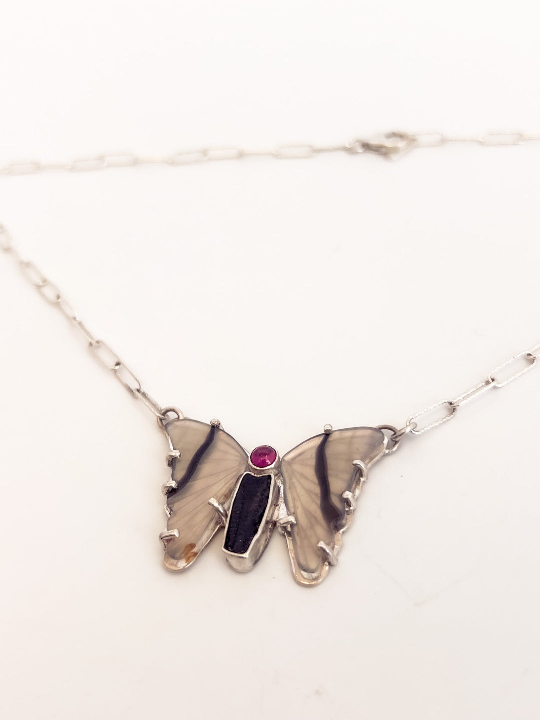 Quartz Butterfly Necklace