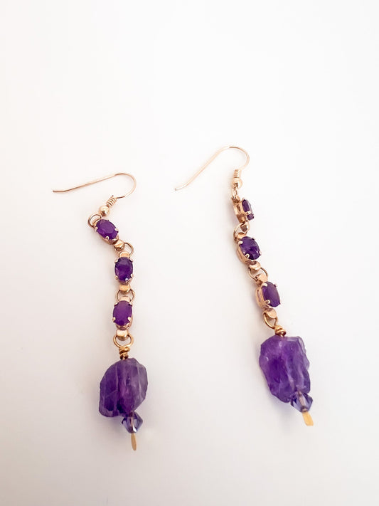 Amethyst Dangle Earrings
