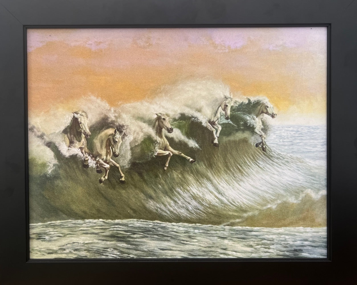 Posiden's Horses I, Framed