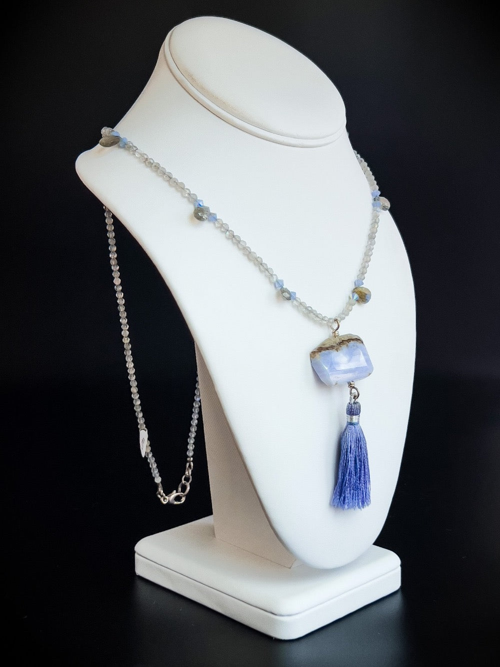 Blue Lace Agate Necklace