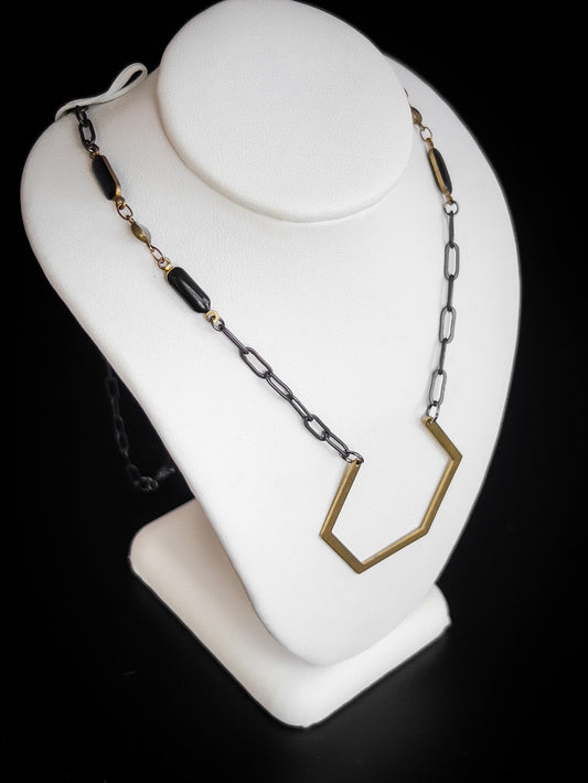 Open Hexagon Necklace