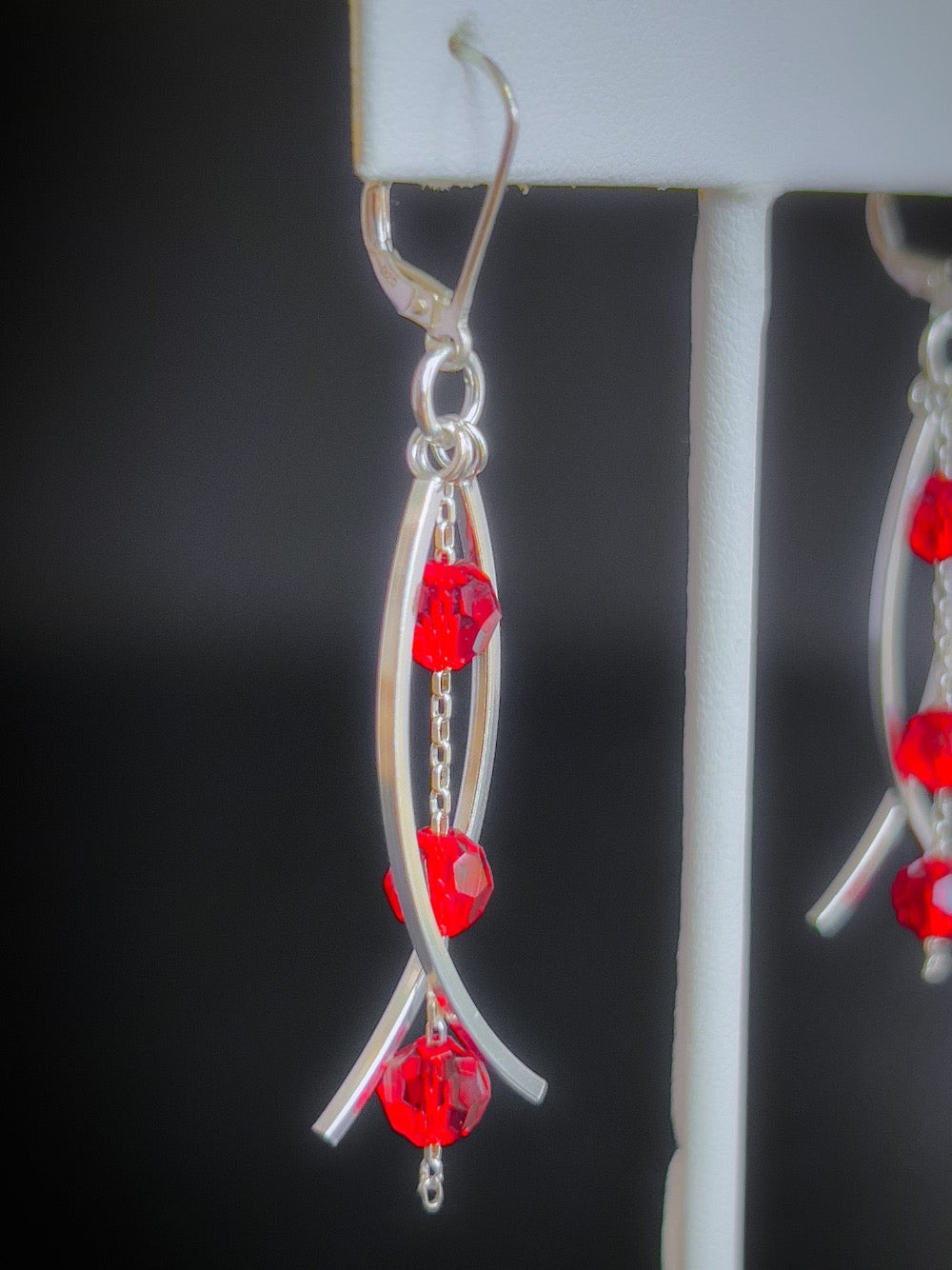 Criss Cross Sterling Silver Earrings