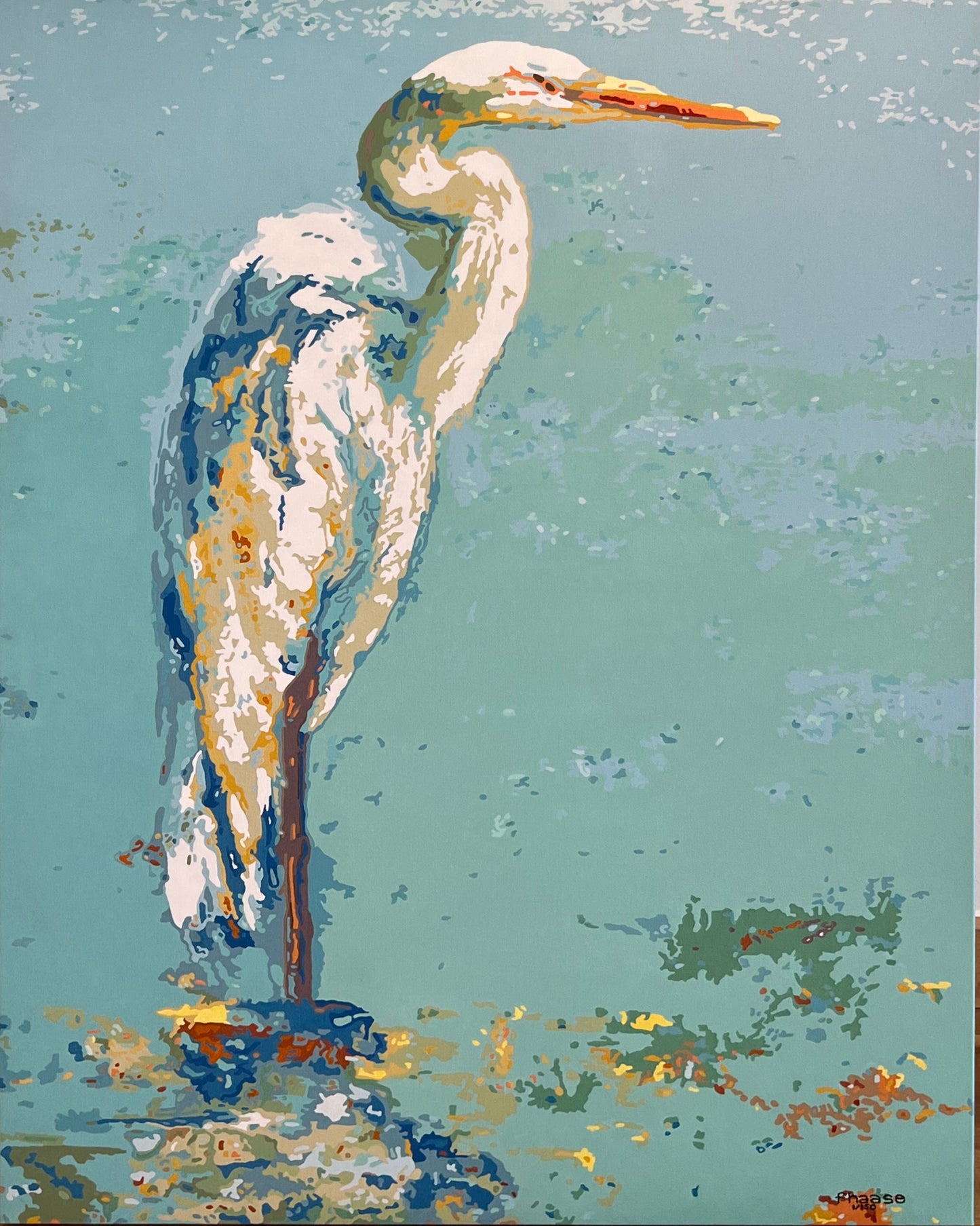 Heron in White
