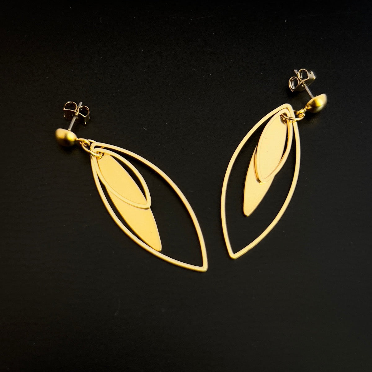 Layered Marquis Earrings