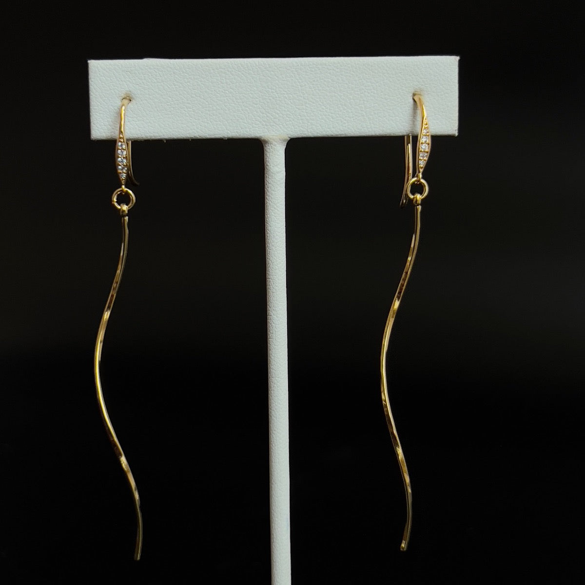Twirl Earrings with Cubic Zirconia