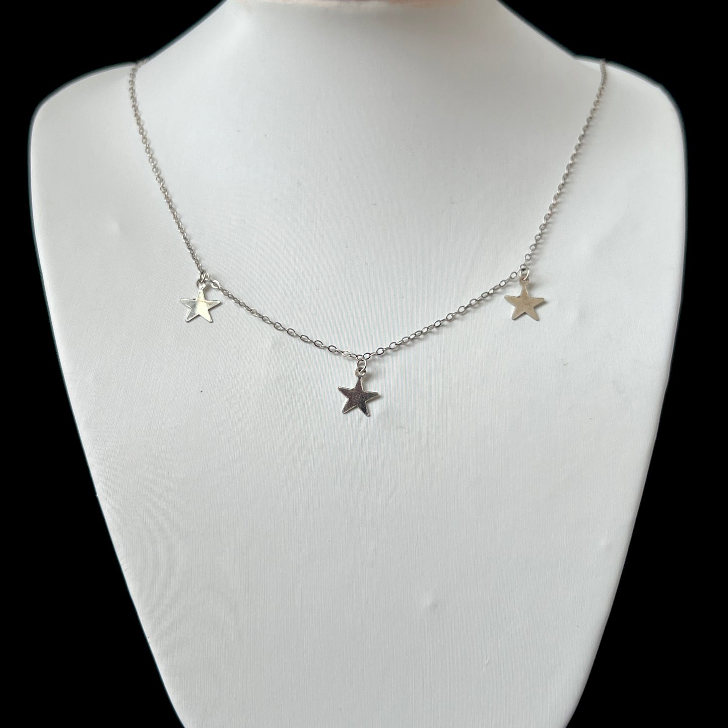 Silver Star Charm Chain Necklace