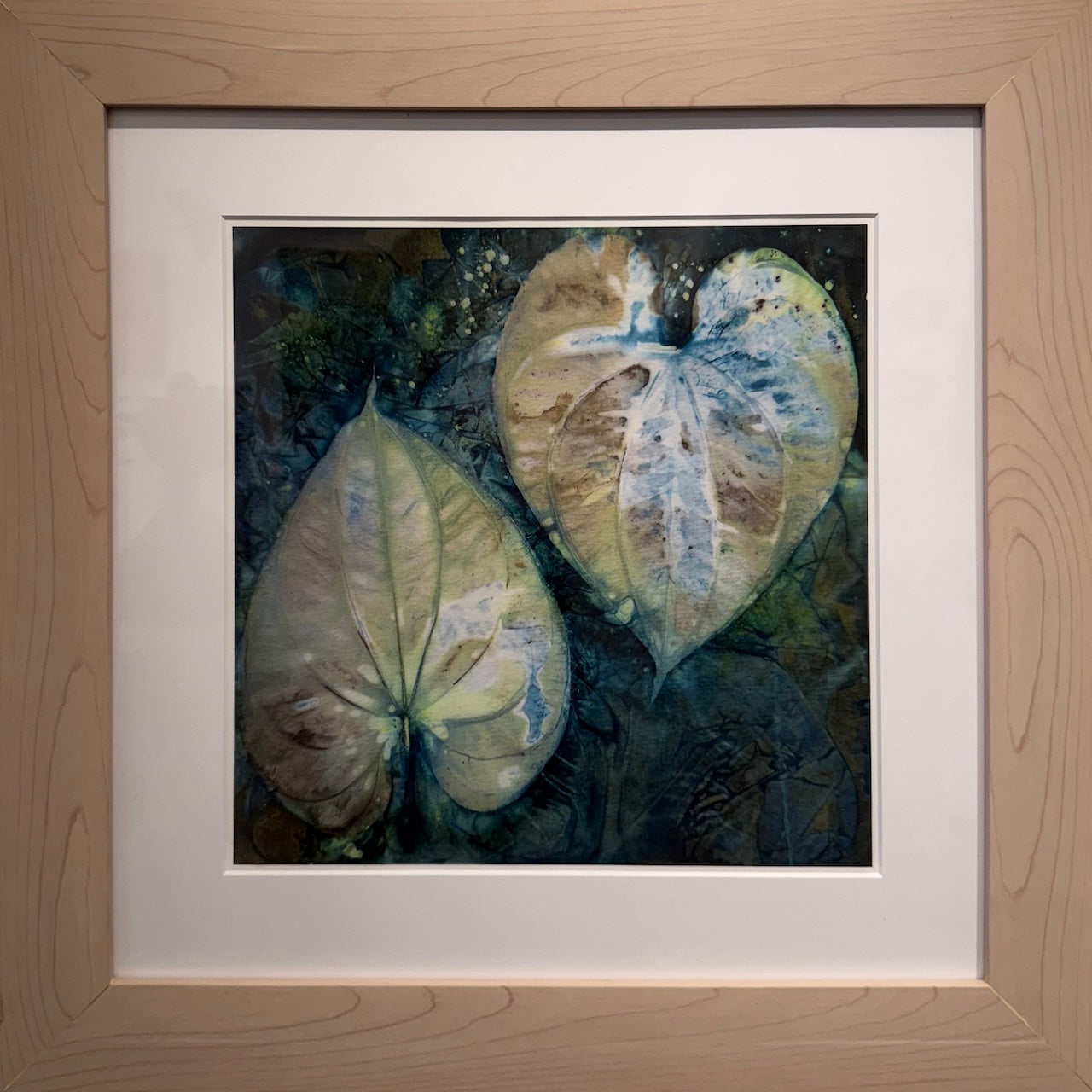 Cyanotype #133 Two Hearts