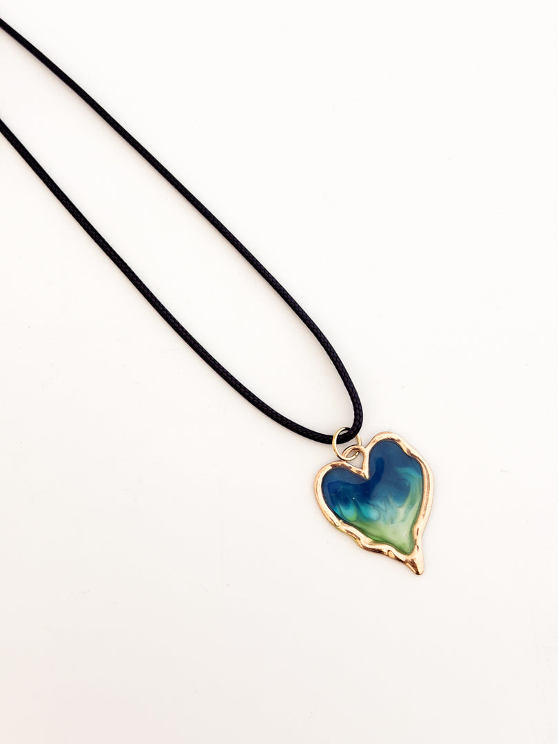 Wave Heart Necklace