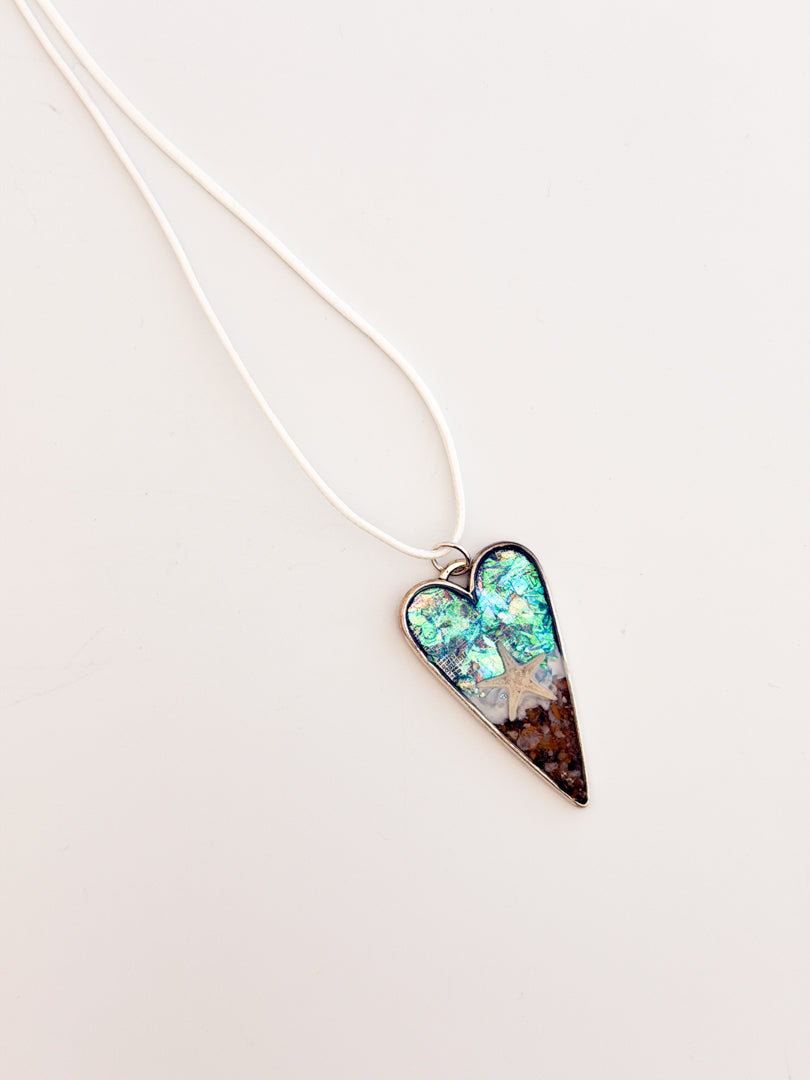 Beach Heart Necklace