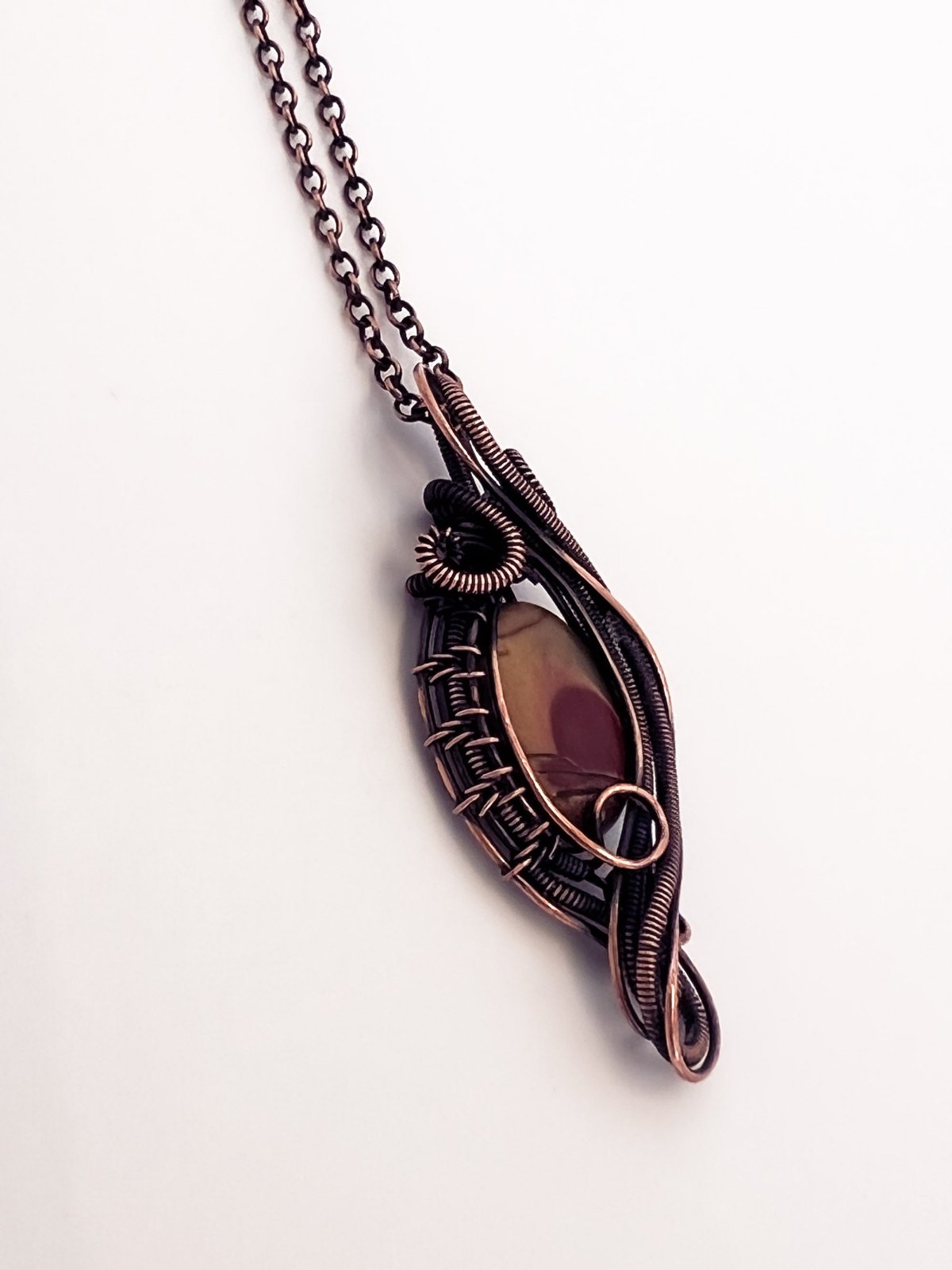 Picasso Jasper Copper Necklace