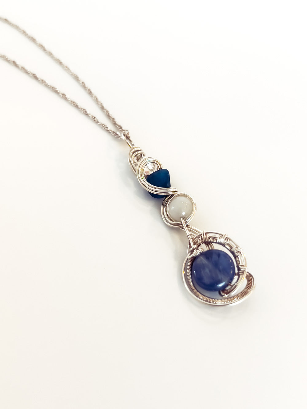 Kyanite Stacked Pendant