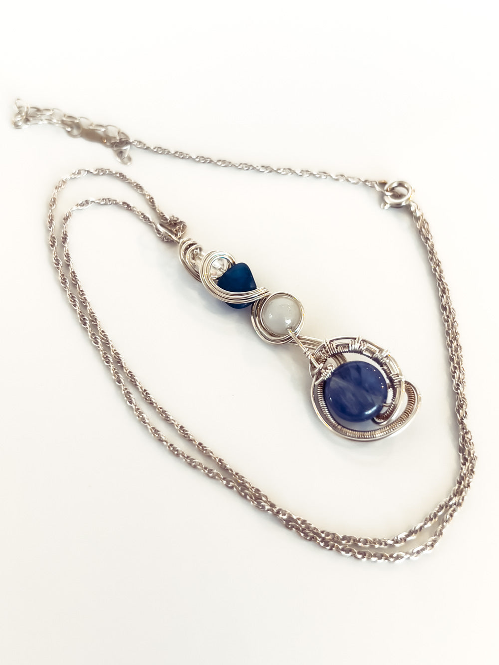 Kyanite Stacked Pendant