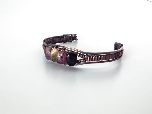 Copper Tourmaline Cuff Bracelet