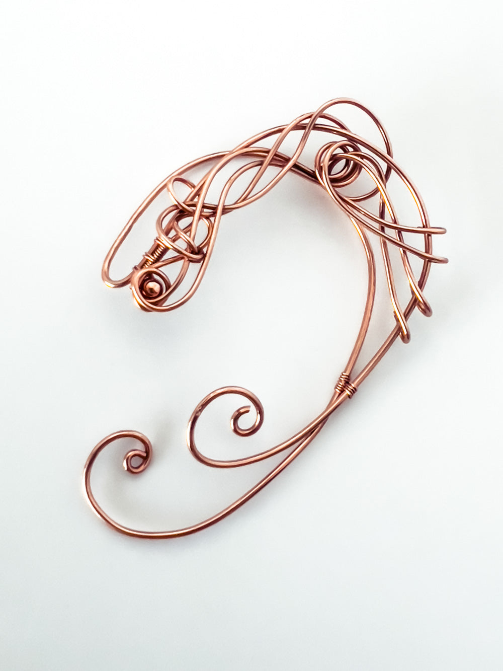 Lacquered Copper Ear Cuff