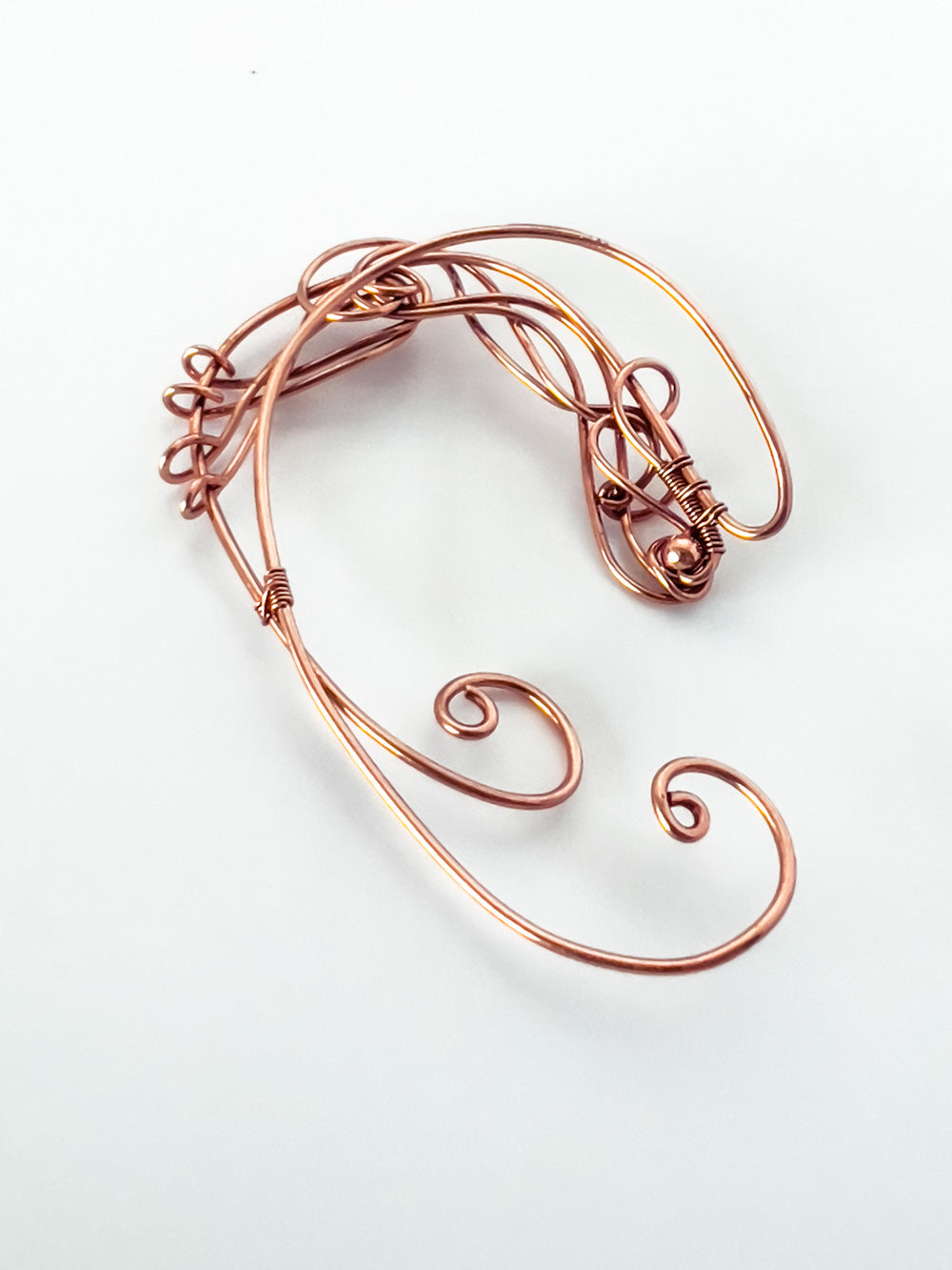 Lacquered Copper Ear Cuff