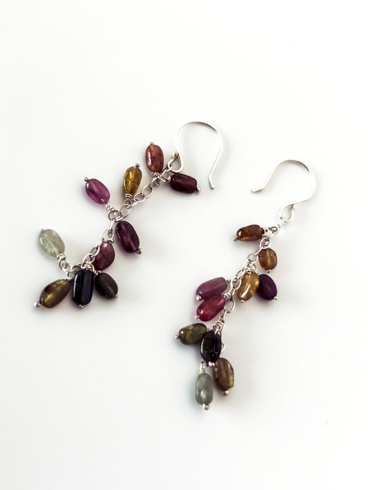 Mulit-color Tourmaline Earrings
