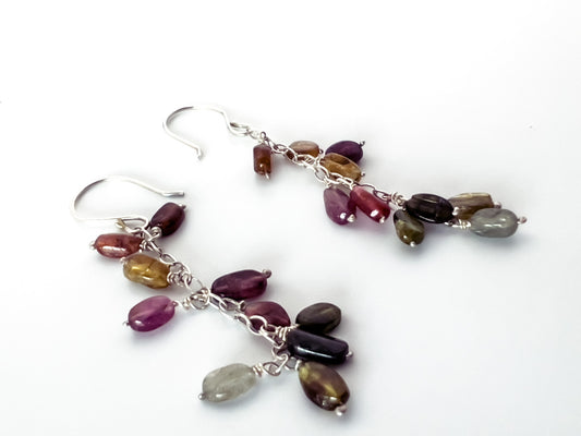 Mulit-color Tourmaline Earrings