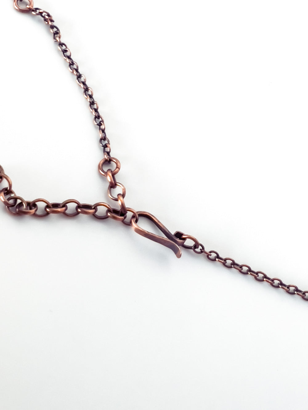Peach Moonstone Copper Pendant