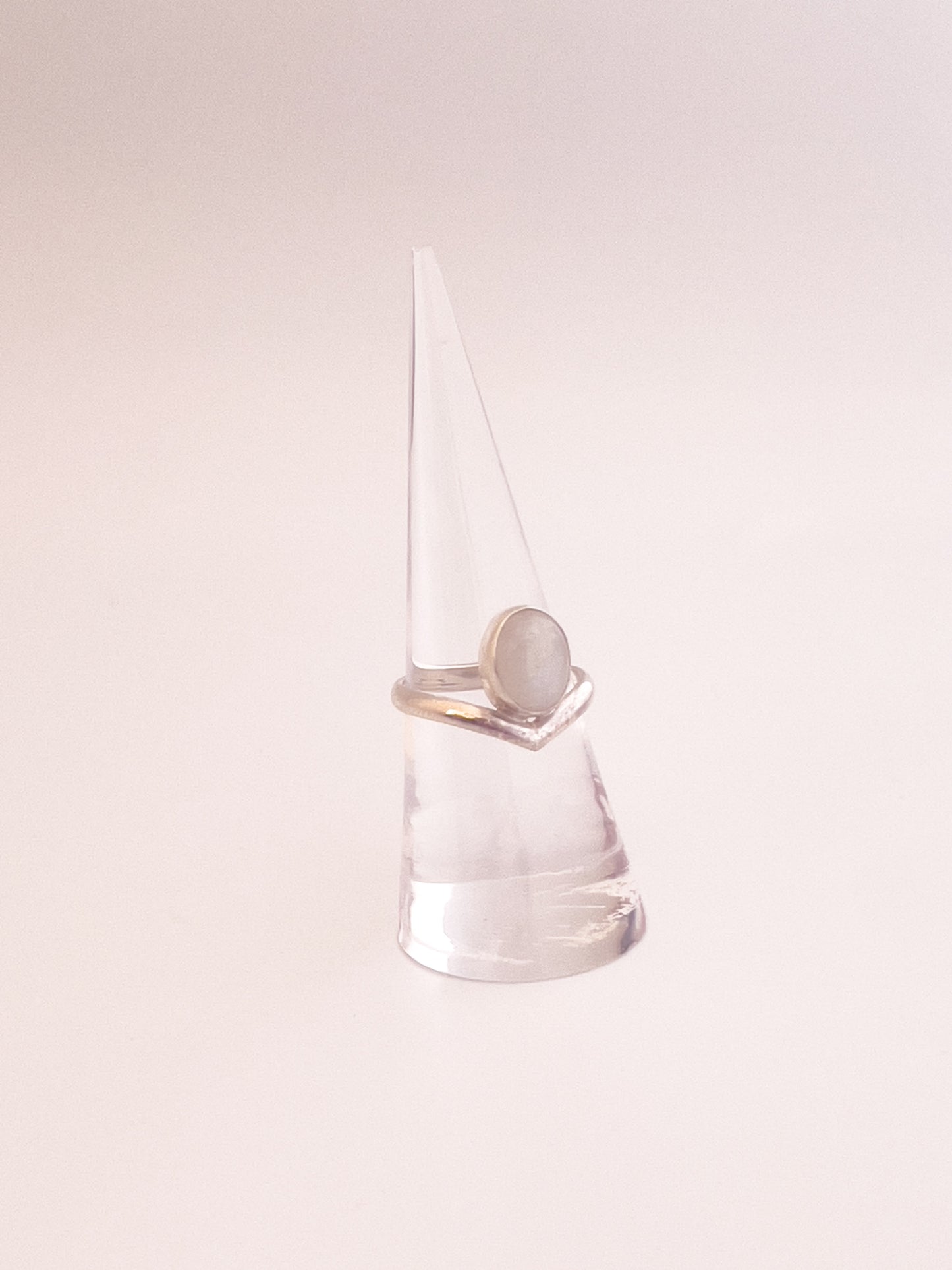 Rainbow Moonstone Marquis Ring