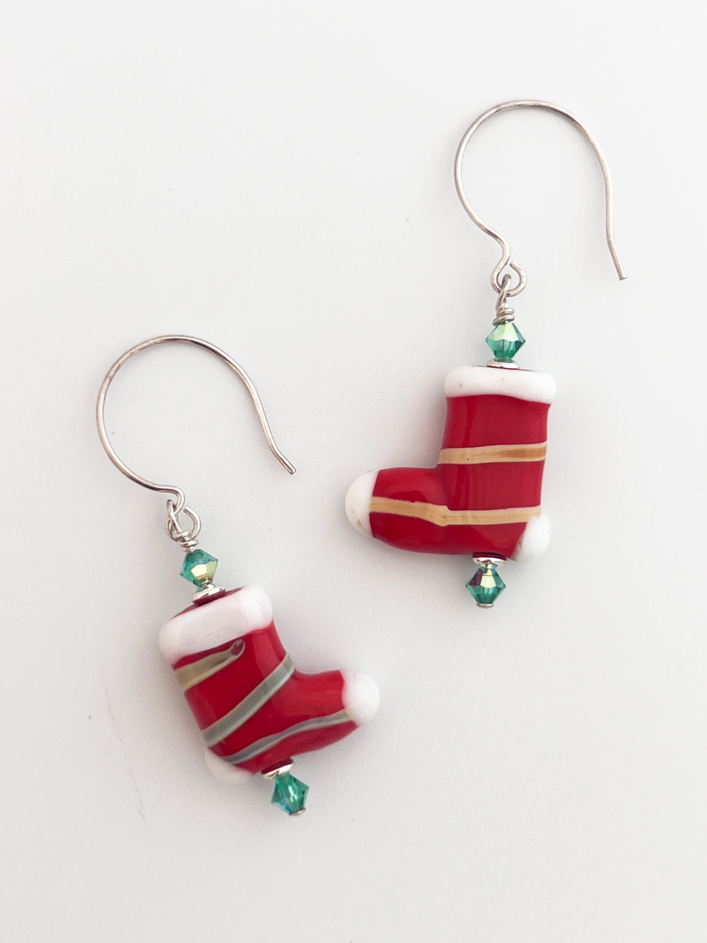 Stocking Shaped Earrings