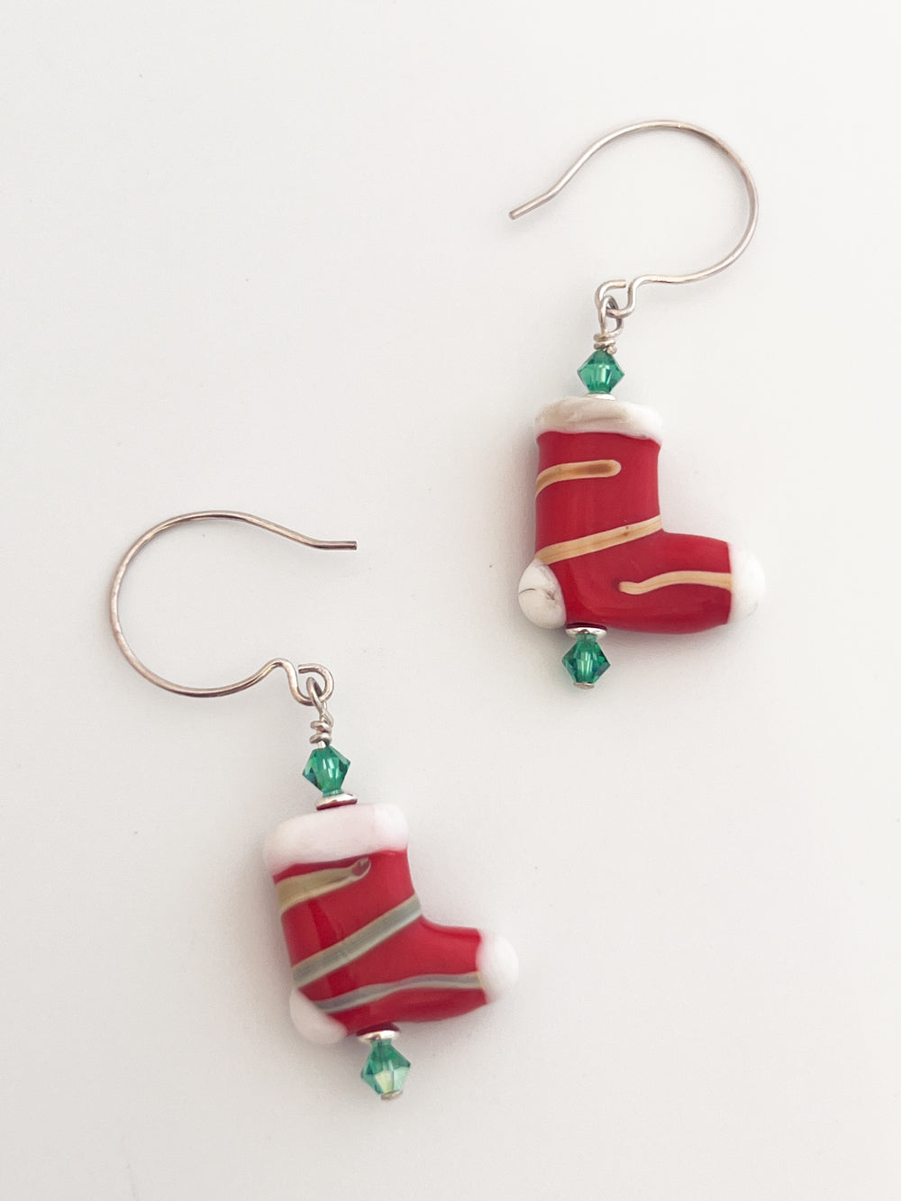 Stocking Shaped Earrings