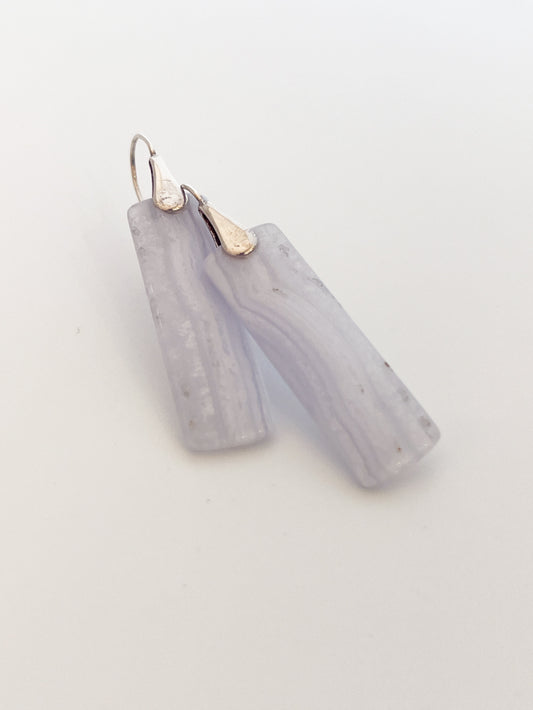 Blue Lace Agate Earrings
