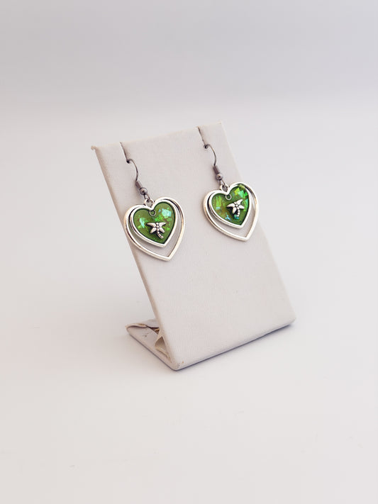 Dragonfly Heart Earrings