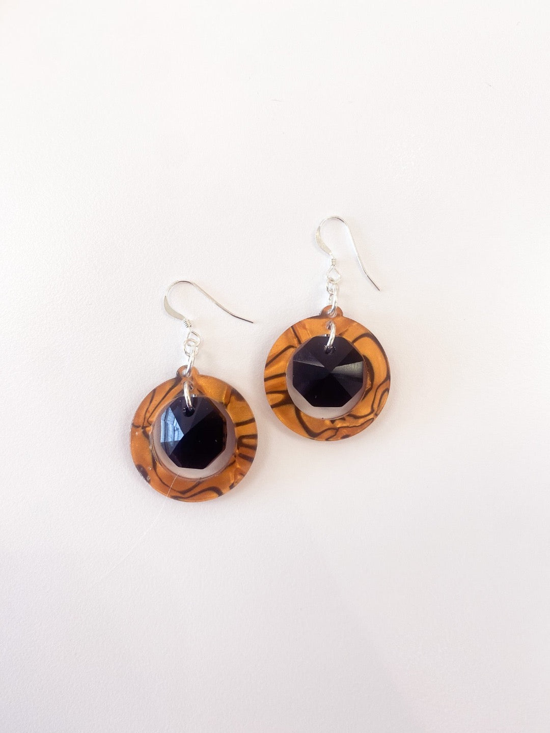 Resin Circle Earrings