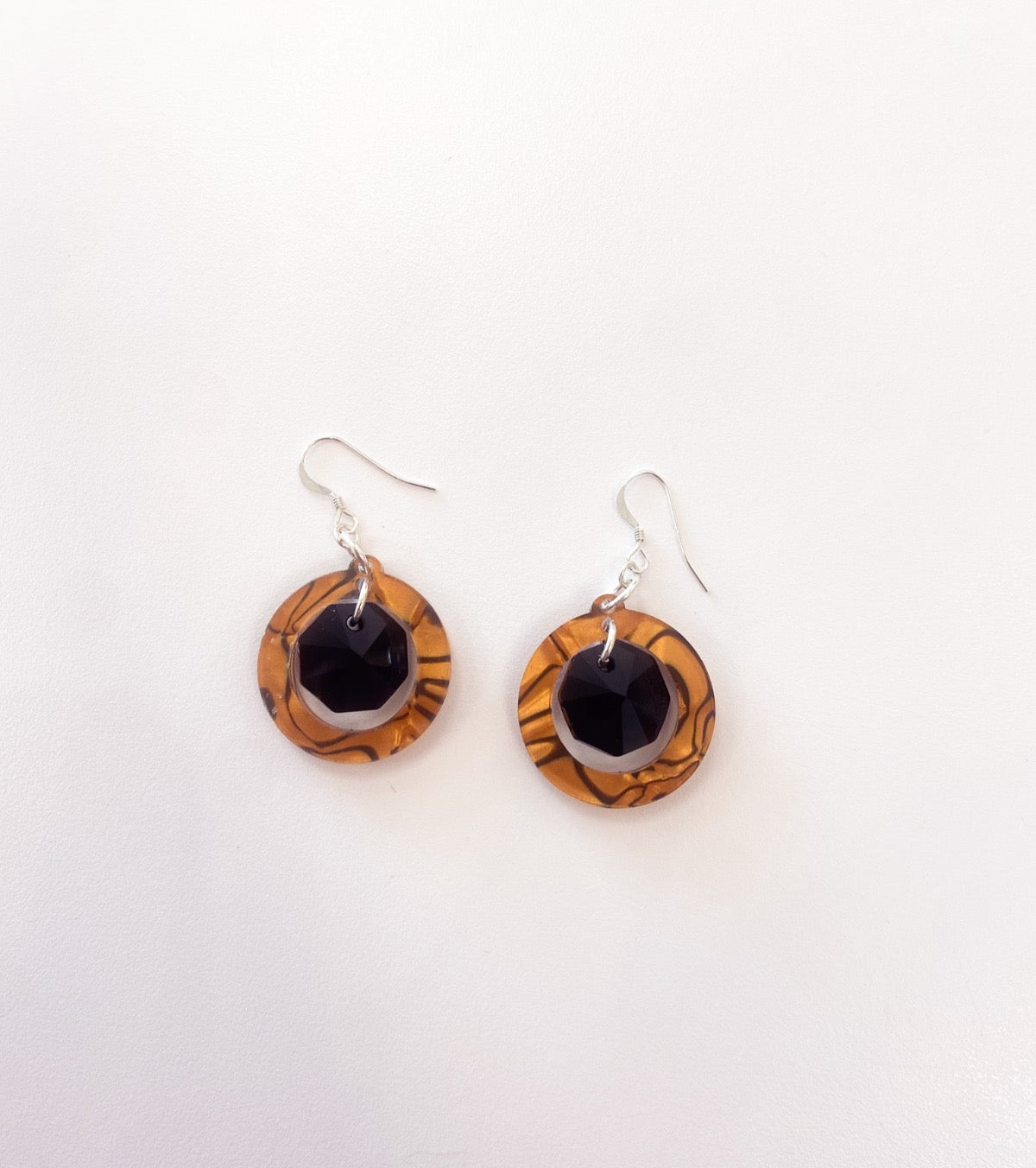 Resin Circle Earrings