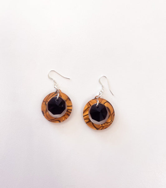 Resin Circle Earrings