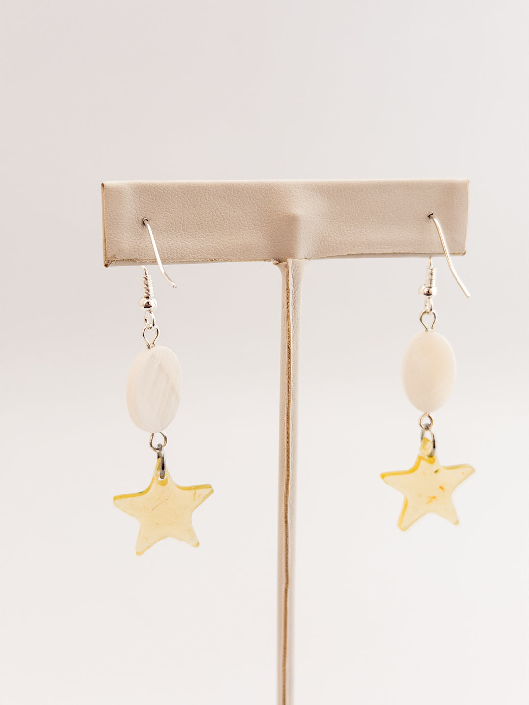 Yellow Star Shell Earrings