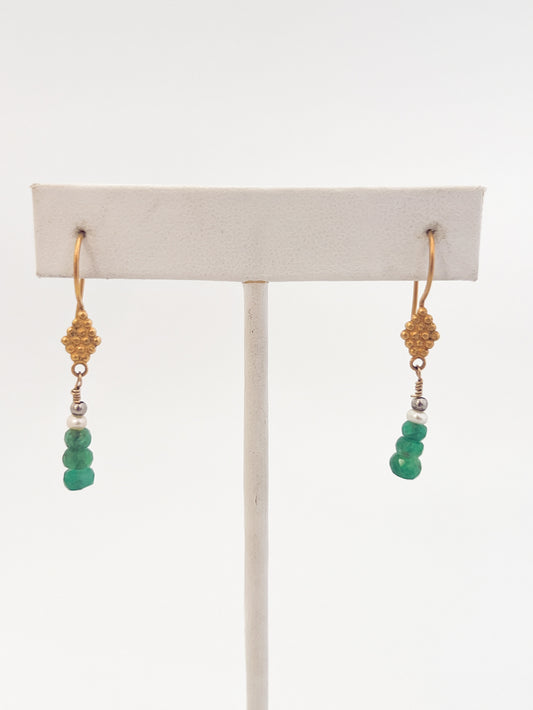 Emerald Drop Earrings