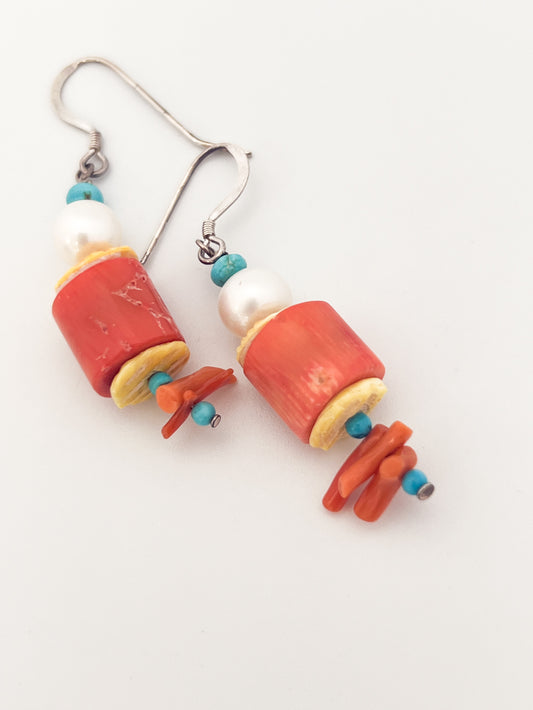 Coral Earrings
