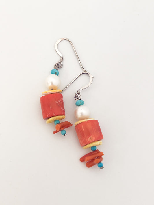 Coral Earrings