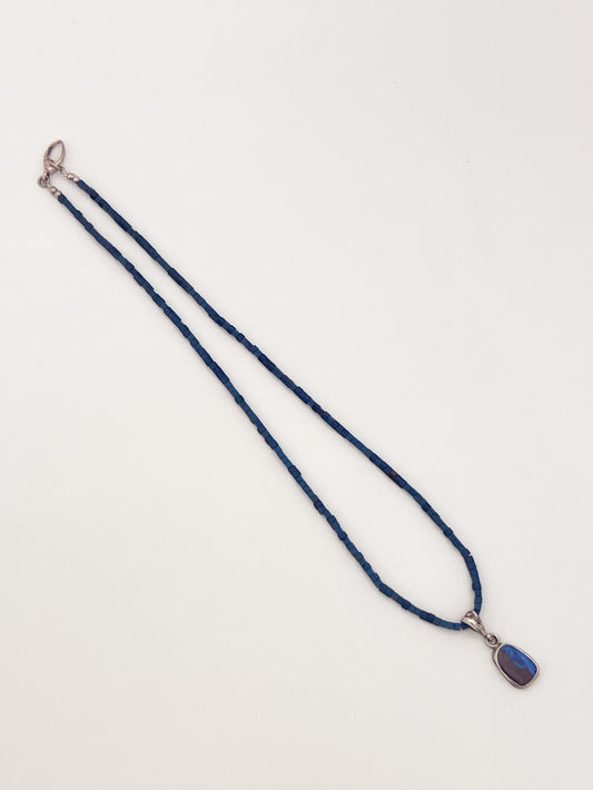 Australian Boulder opal pendant with matching Necklace