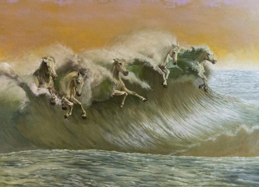 Posiden's Horses I, Framed
