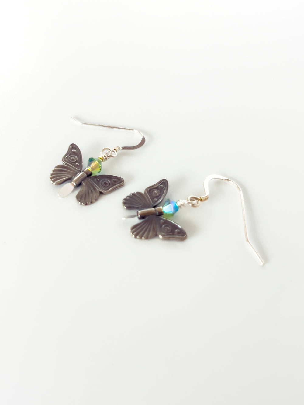 Crystal Butterfly Earrings