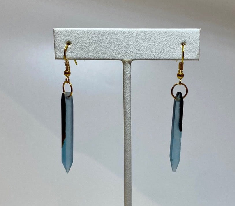 Wood and Resin Earrings
