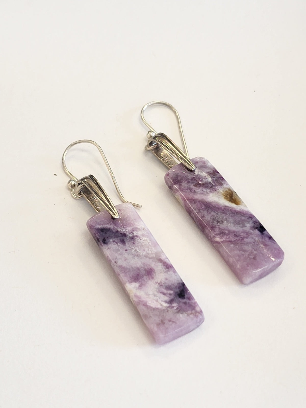 Amethyst Rectangle Earrings